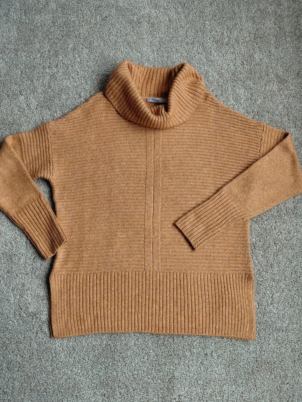 Ricki's Cozy Ribbed Cowl Neck Sweater